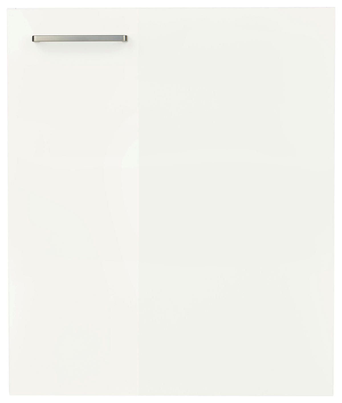 KÜCHENSCHRANKFRONT 60/72/1,9 cm  in Weiß Hochglanz  - Edelstahlfarben/Weiß Hochglanz, MODERN, Holzwerkstoff/Metall (60/72/1,9cm) - Nobilia