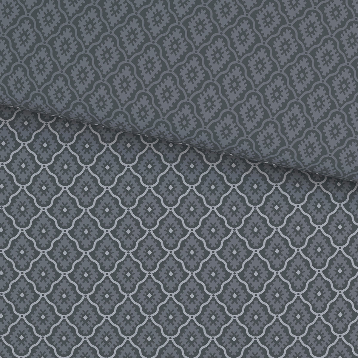 WENDEBETTWÄSCHE 2-teilig Satin 140/200 cm  - Grau, KONVENTIONELL, Textil (140/200cm) - Novel