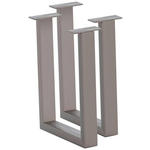BANKGESTELL 6/45/32 cm  - Edelstahlfarben, Design, Metall (6/45/32cm) - Waldwelt