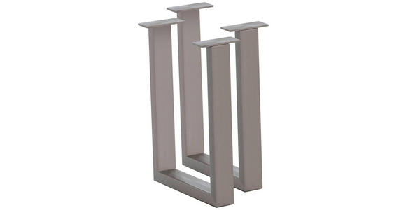 BANKGESTELL in - Edelstahlfarben, Design, Metall (6/45/32cm) - Waldwelt