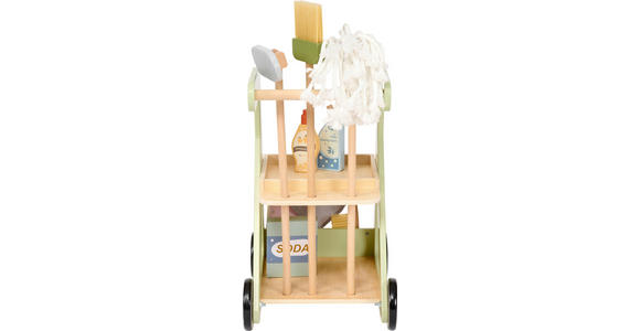 KINDERSPIELSET Reinigungswagen - Multicolor/Naturfarben, Basics, Holz/Holzwerkstoff - My Baby Lou
