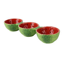 BOL PENTRU GUSTĂRI  - verde/roșu, Basics, ceramică (8/28/4cm)