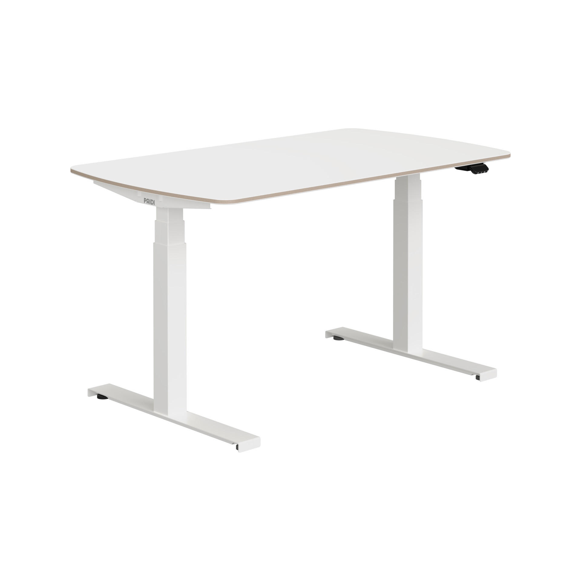 IFJÚSÁGI ÍRÓASZTAL  - fehér, Basics, faalapú anyag/fém (130/75/62-127cm) - Paidi