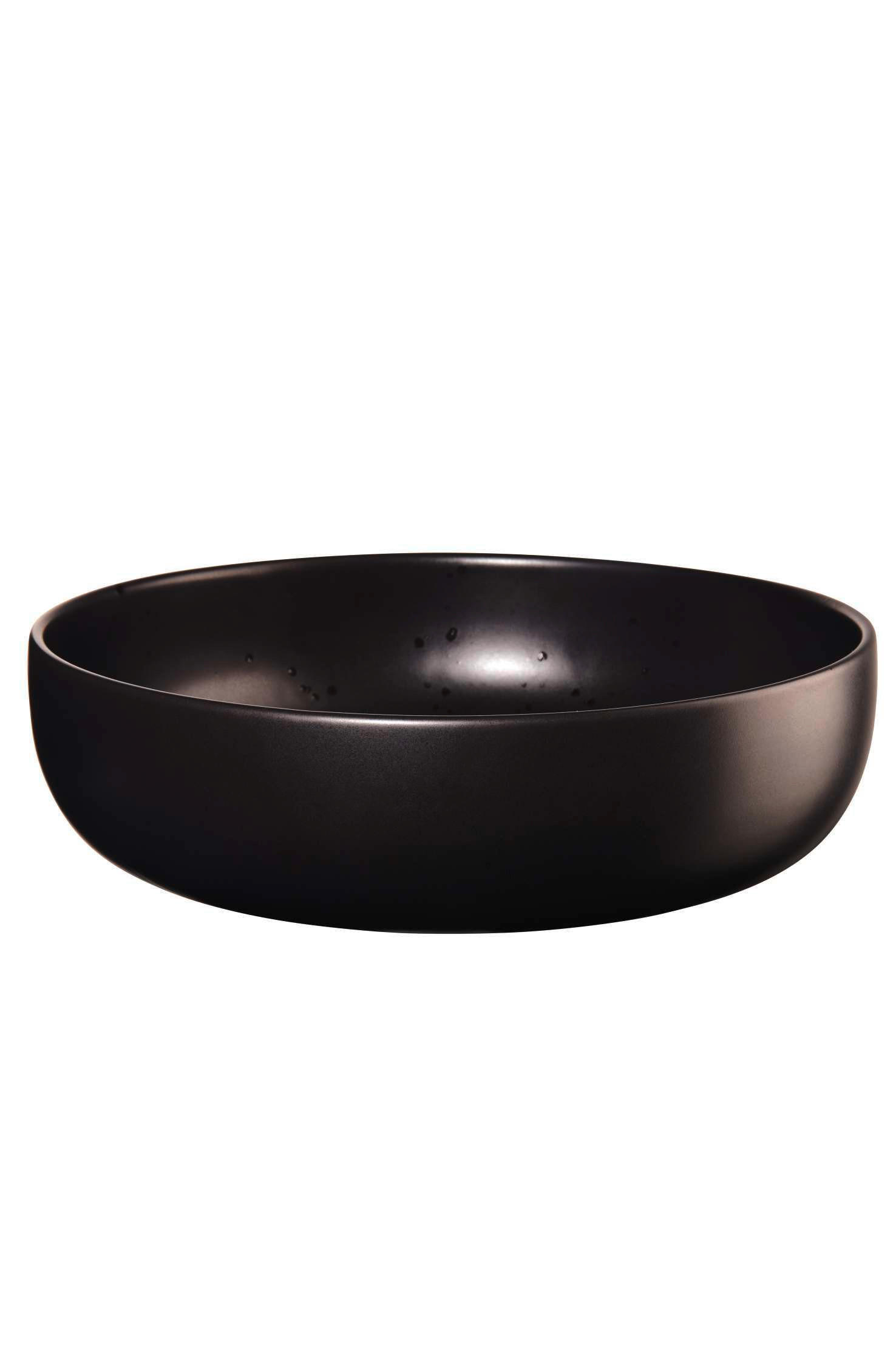 SALATSCHÜSSEL  Coppa Kuro  - Schwarz, Design, Keramik (27,5/7,5cm) - ASA
