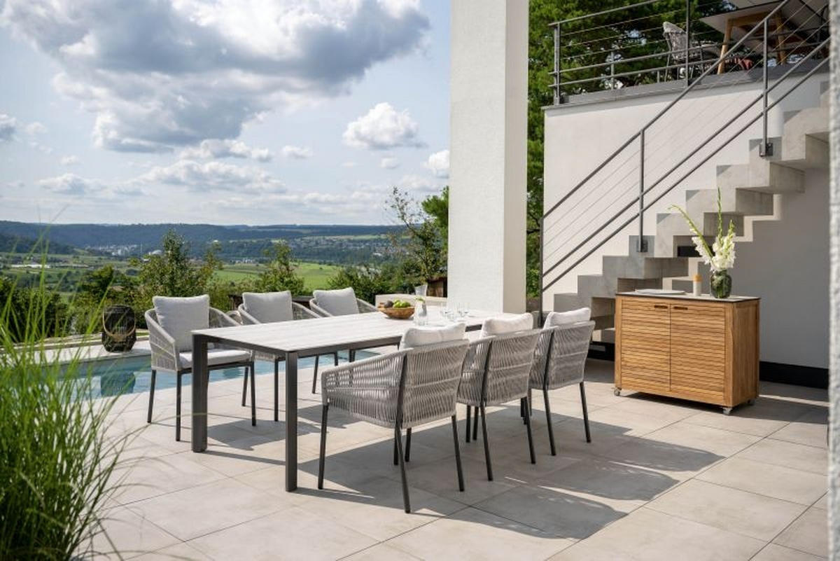 STAPELSESSEL in Metall, Textil Anthrazit, Seidengrau  - Anthrazit/Seidengrau, Basics, Textil/Metall (62/88/65cm) - Stern