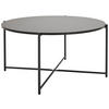 COUCHTISCH 83/83/40 cm rund Schwarz  - Schwarz, Design, Holzwerkstoff/Metall (83/83/40cm) - MID.YOU