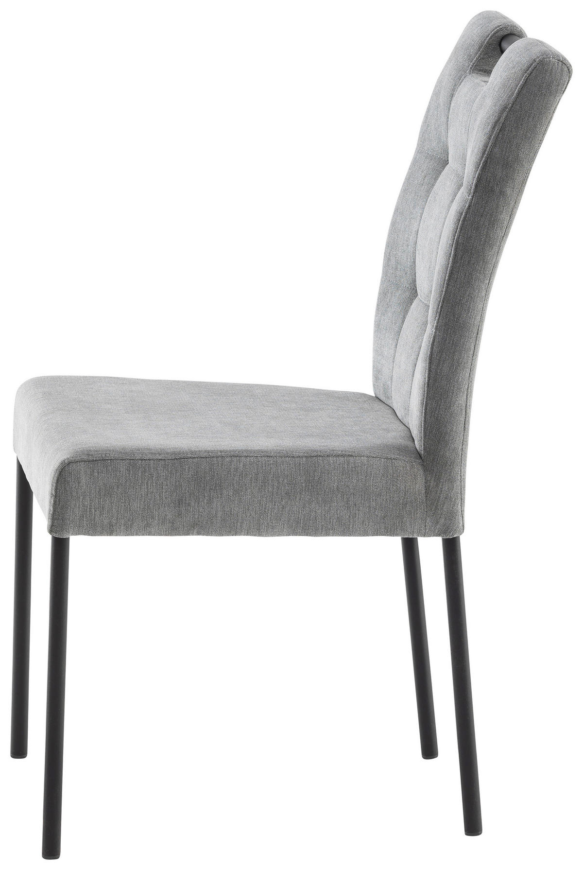 STOLICA  siva  tekstil, metal      - siva/crna, Moderno, tekstil/metal (46/91/61cm)
