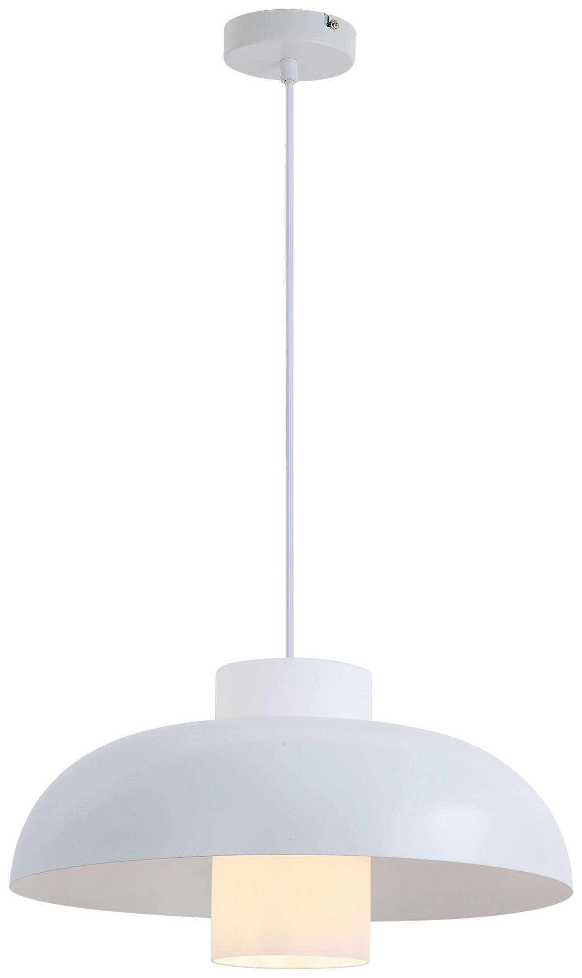 HÄNGELEUCHTE 38/120 cm   - Weiß, Trend, Glas/Metall (38/120cm) - Collet's Monde
