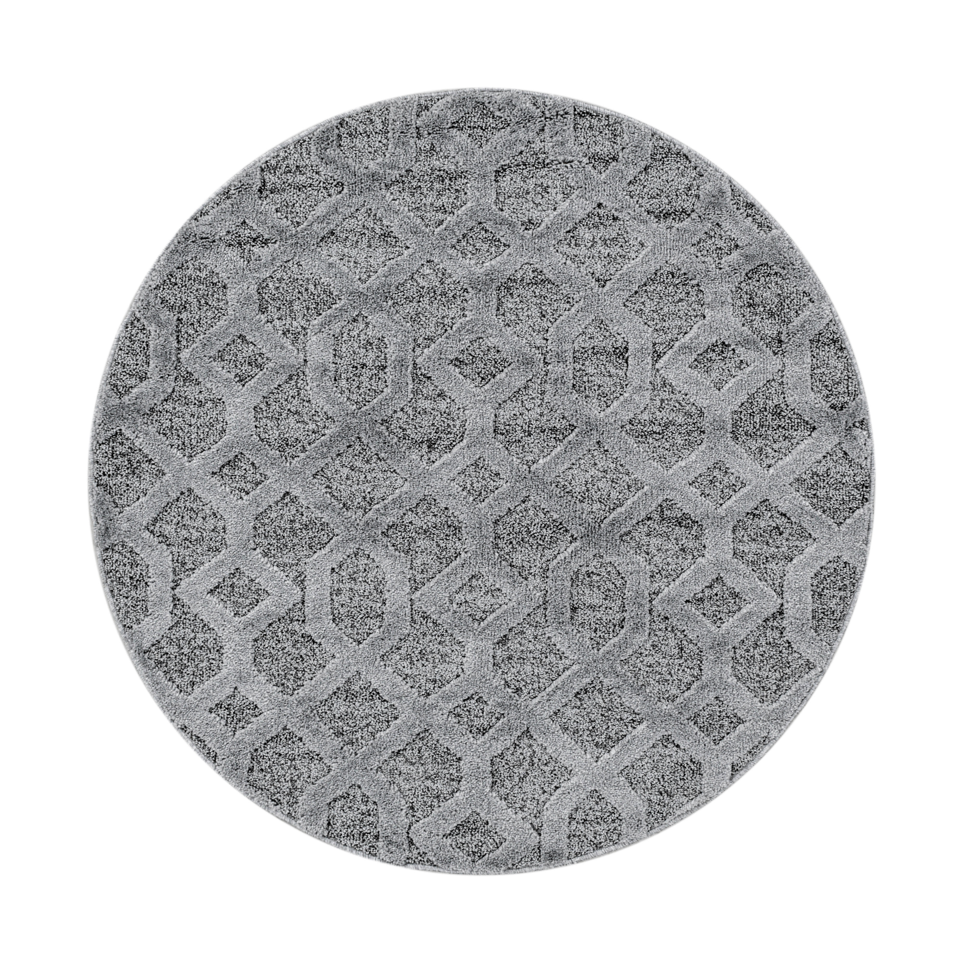 WEBTEPPICH 80 cm Pisa 4702 grau Grau  - Grau, KONVENTIONELL, Textil (80cm)