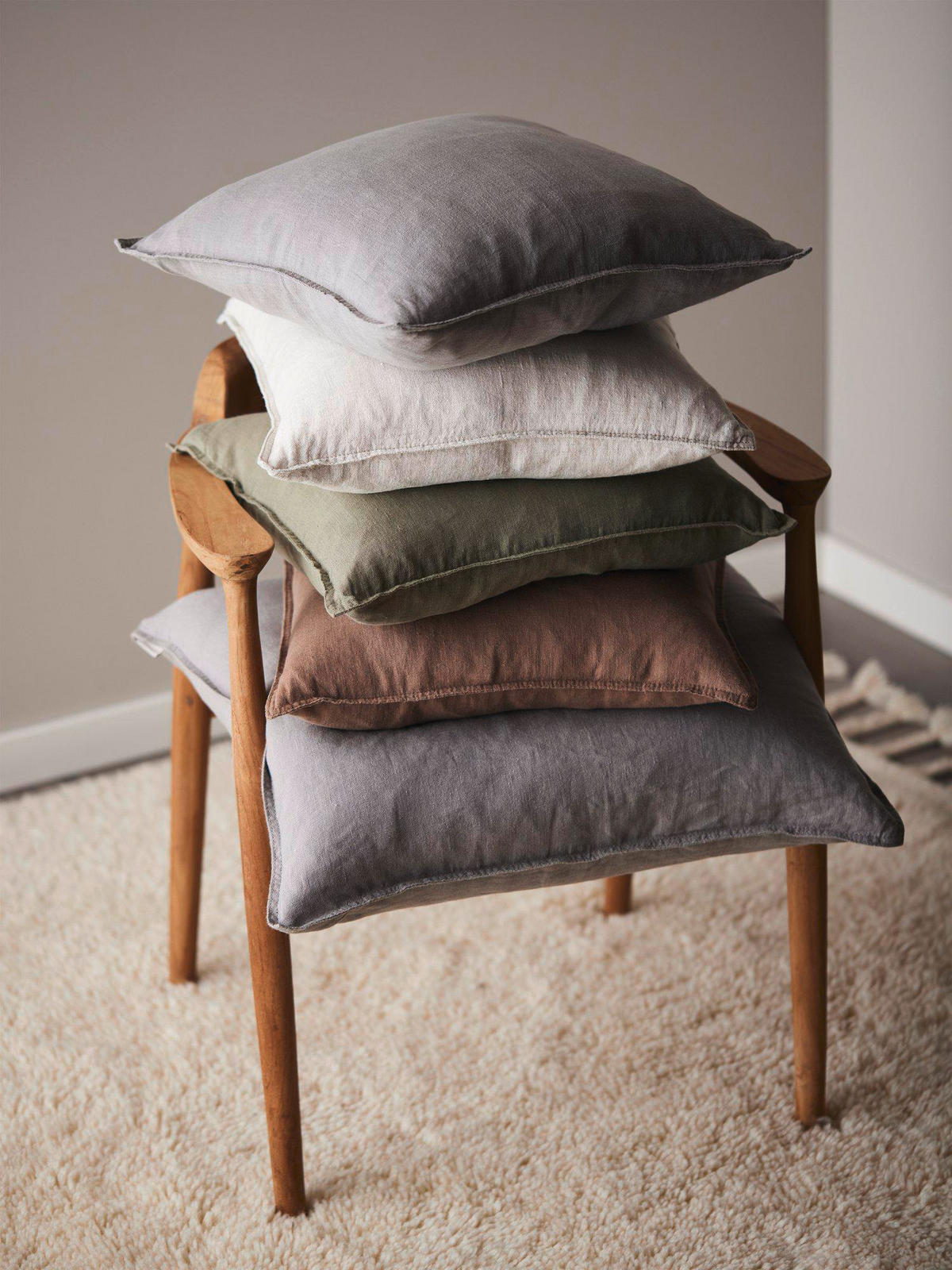 KISSENHÜLLE Julie 60/60 cm  - Grau, Basics, Textil (60/60cm)