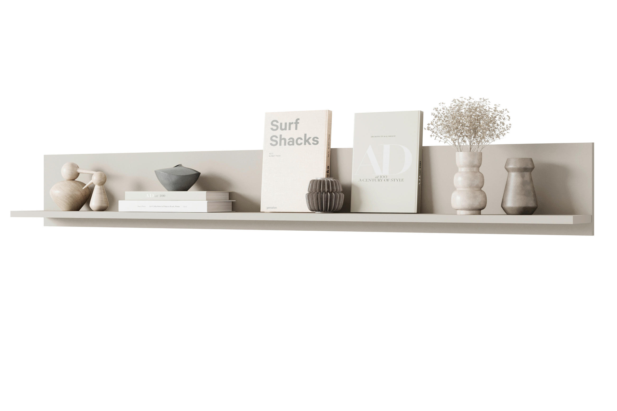 WANDBOARD in 138,5/18/12 cm Beige, Kaschmir  - Kaschmir/Beige, Design, Holzwerkstoff (138,5/18/12cm) - Livetastic