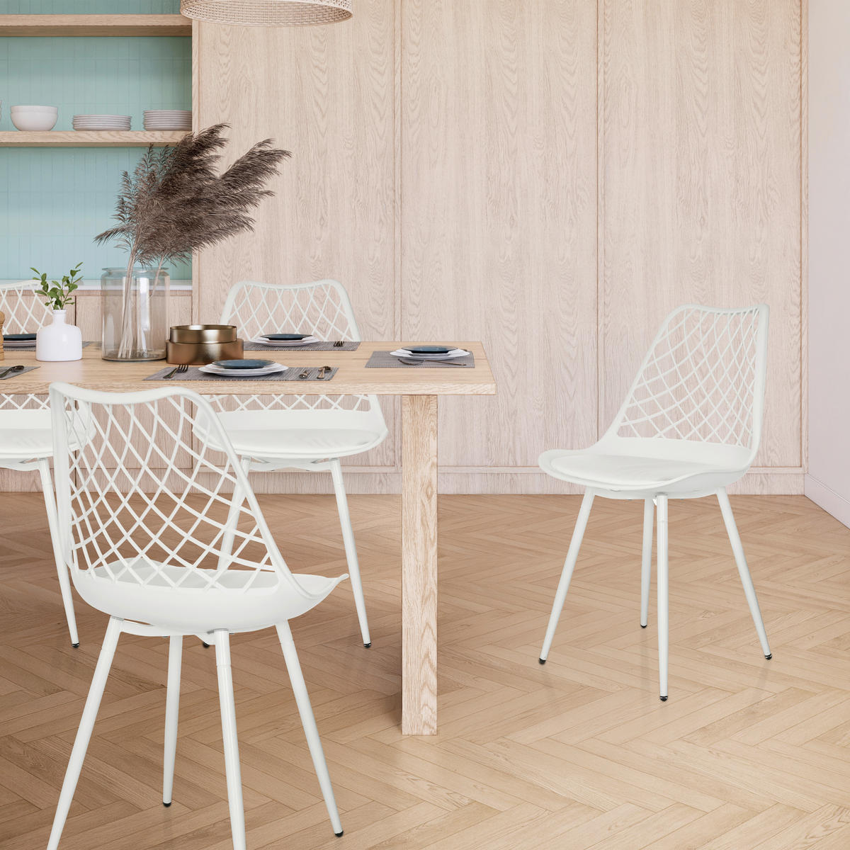 ZAHRADNÍ ŽIDLE, plast - bílá, Moderní, kov/plast (48/83/57cm) - MID.YOU