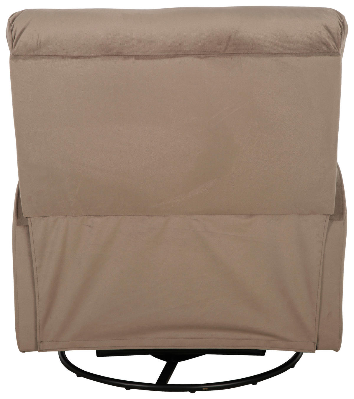 RELAXSESSEL Samt    - Taupe/Schwarz, MODERN, Textil/Metall (87.5/103.5/99cm) - P & B
