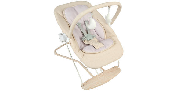 SCHAUKELWIPPE LUNCH - Beige, Basics, Kunststoff/Textil (66/45/48-58cm) - My Baby Lou