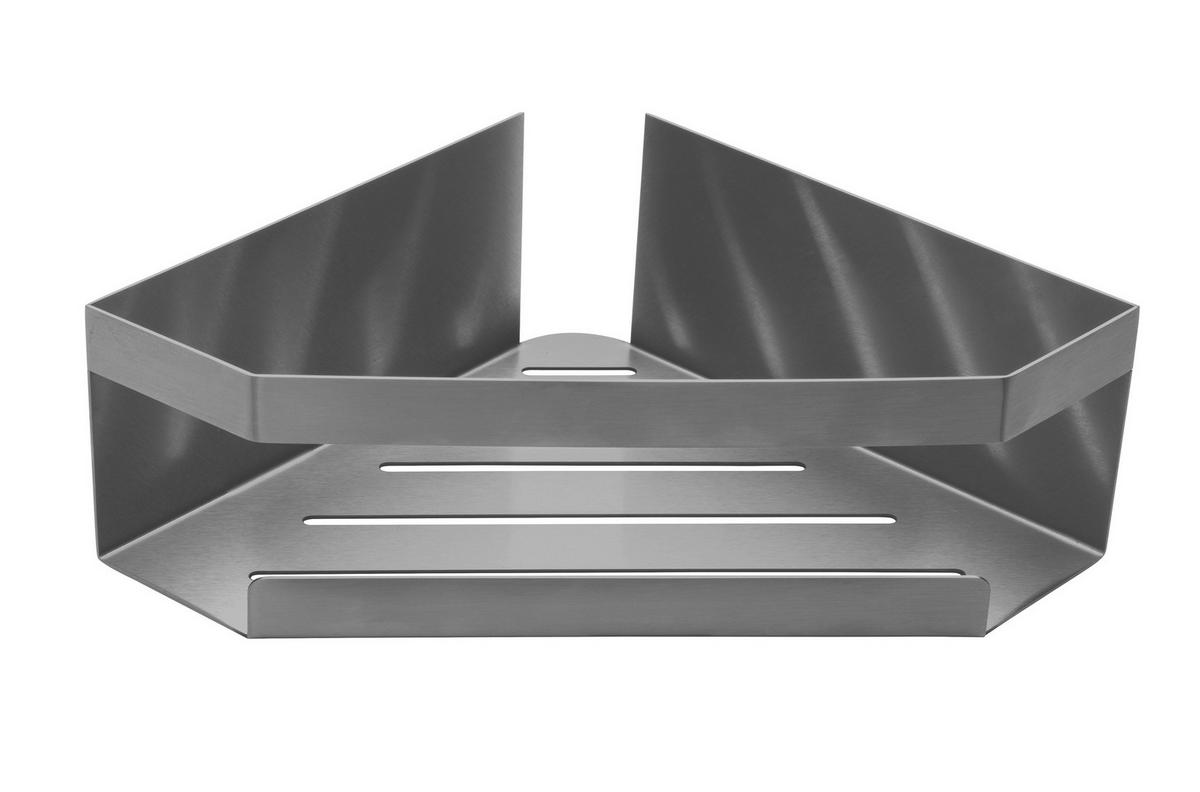 DUSCHABLAGE Metall  - Grau, KONVENTIONELL, Metall (28,5/8/18cm) - Schöner Wohnen