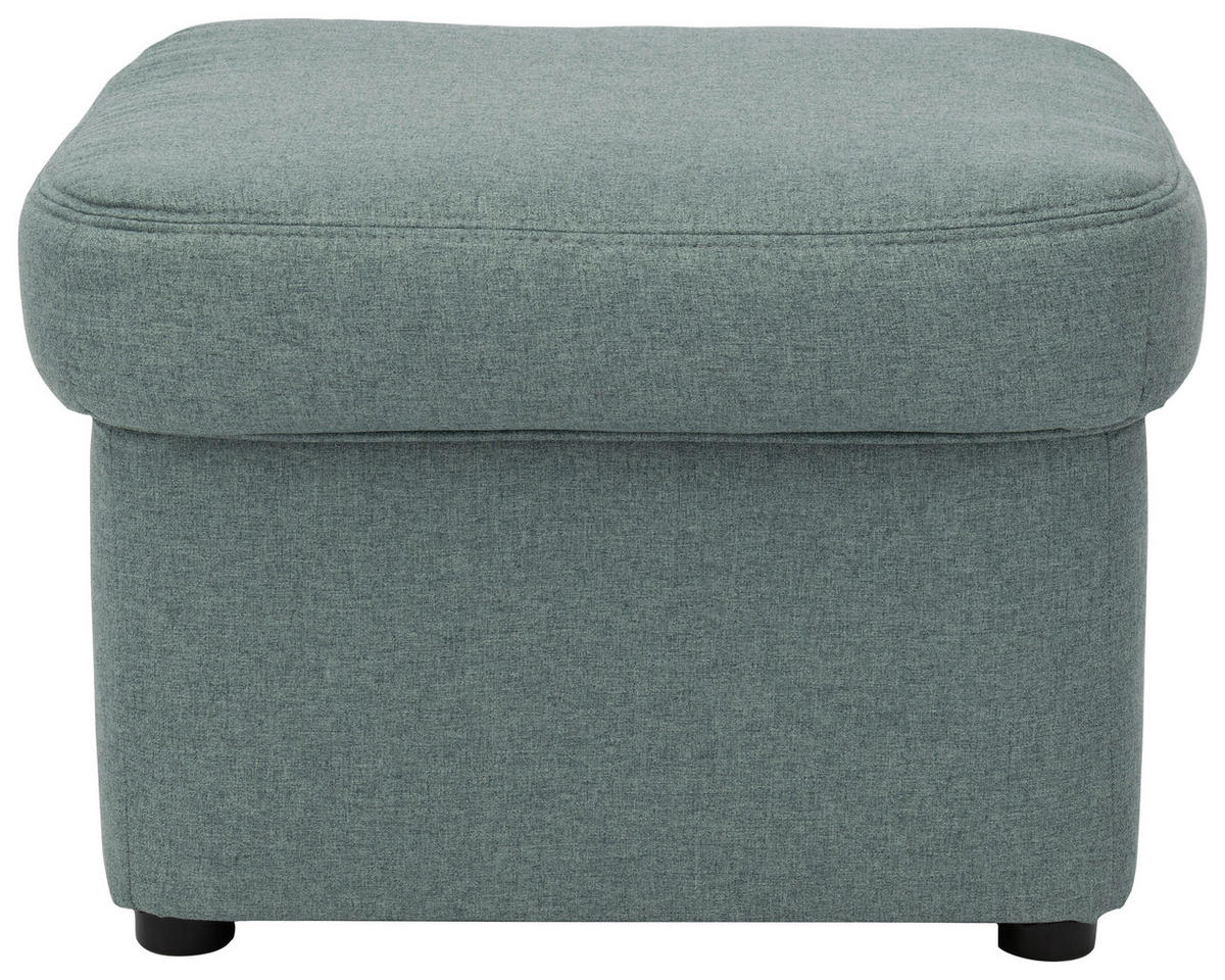 HOCKER Webstoff Hellblau  - Schwarz/Hellblau, KONVENTIONELL, Kunststoff/Textil (60/40/60cm) - MID.YOU