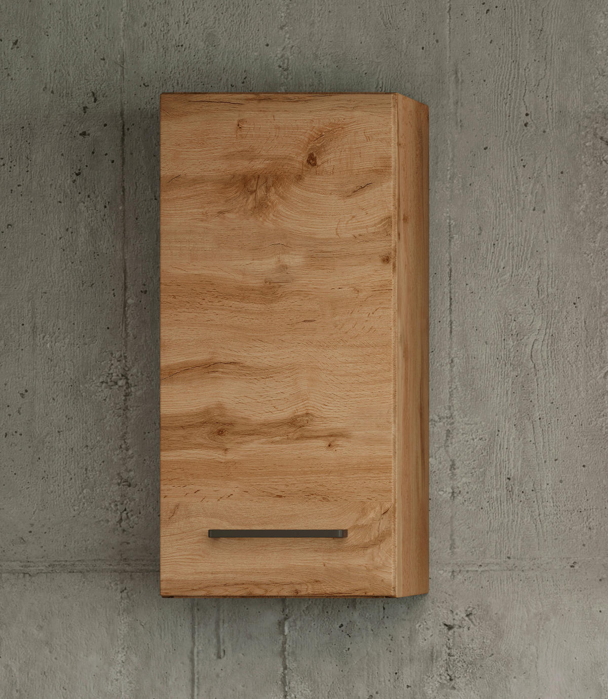 HÄNGESCHRANK 30/64/20 cm  - Eichefarben/Schwarz, Modern, Holzwerkstoff/Metall (30/64/20cm) - Held