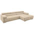 WOHNLANDSCHAFT in Textil Beige - Beige/Silberfarben, Design, Textil/Metall (335/190cm) - Beldomo Style WOHNLANDSCHAFT in Textil Beige - Beige/Silberfarben, Design, Textil/Metall (335/190cm) - Beldomo Style