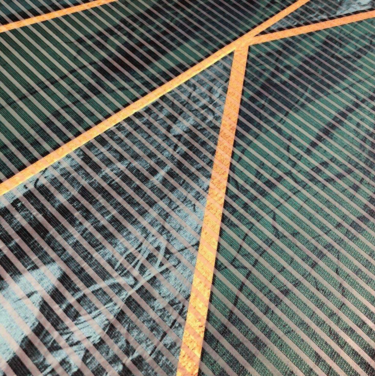 FLÄCHENVORHANG in Grün halbtransparent  - Grün, Natur, Textil (60/245cm)