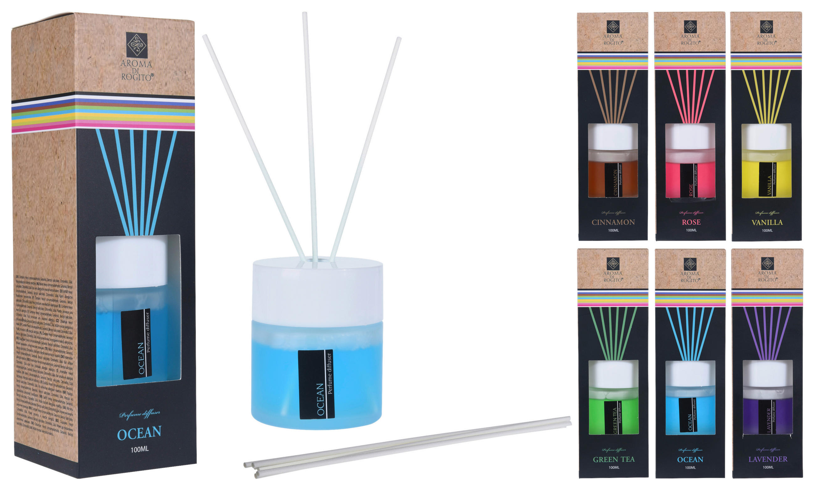 Diffuser Mit Duftstäbchen Alenja Versch. Aromen 100 Ml