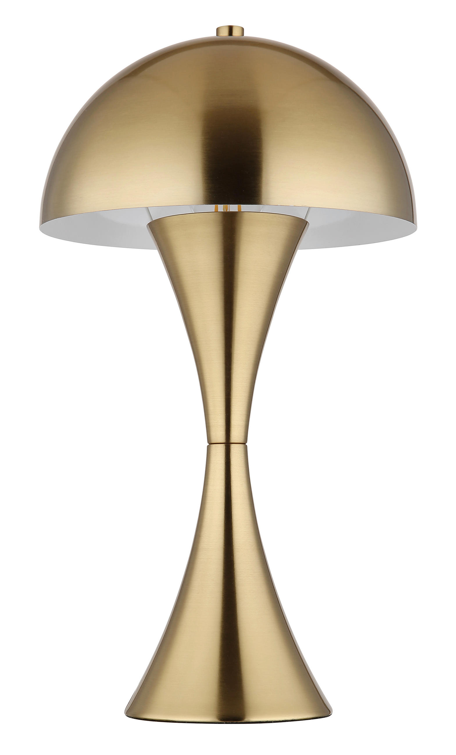 STOLNÍ LAMPA, E27, 20/36,1 cm  - bílá/barvy mosazi, Design, kov/plast (20/36,1cm) - Globo