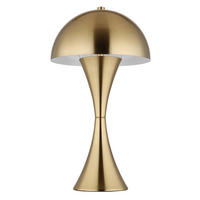 STOLNÍ LAMPA, E27, 20/36,1 cm  - bílá/barvy mosazi, Design, kov/plast (20/36,1cm) - Globo