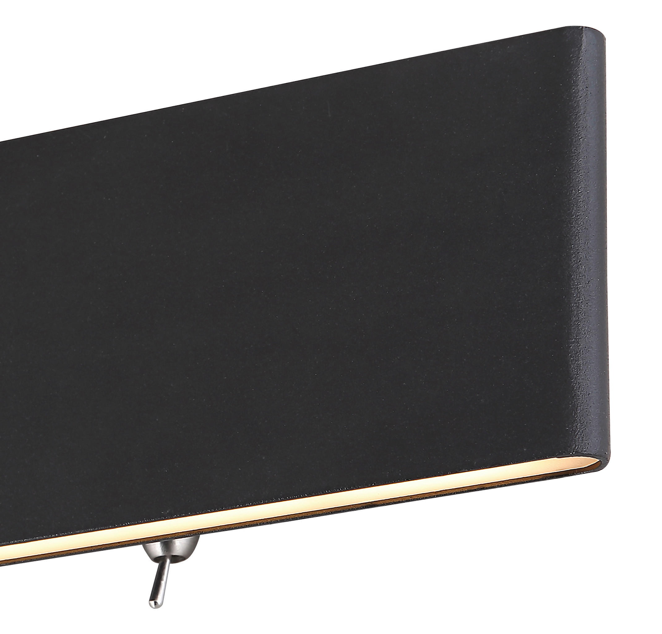 Thumbnail - Globo Led-Wandleuchte Siegfried, Opal, Schwarz, Weiß, Metall, Kunststoff, F, 4.5x8x29.5 cm, Kippschalter, Lampen & Leuch...