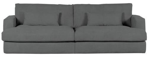 BIGSOFA Cord Anthrazit  - Anthrazit/Schwarz, ROMANTIK / LANDHAUS, Kunststoff/Textil (270/67/120cm) - Landscape