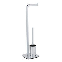 WC-BÜRSTENKOMBINATION in Metall  Kunststoff   - Chromfarben, KONVENTIONELL, Kunststoff/Metall (20/71,5/22cm) - Schöner Wohnen