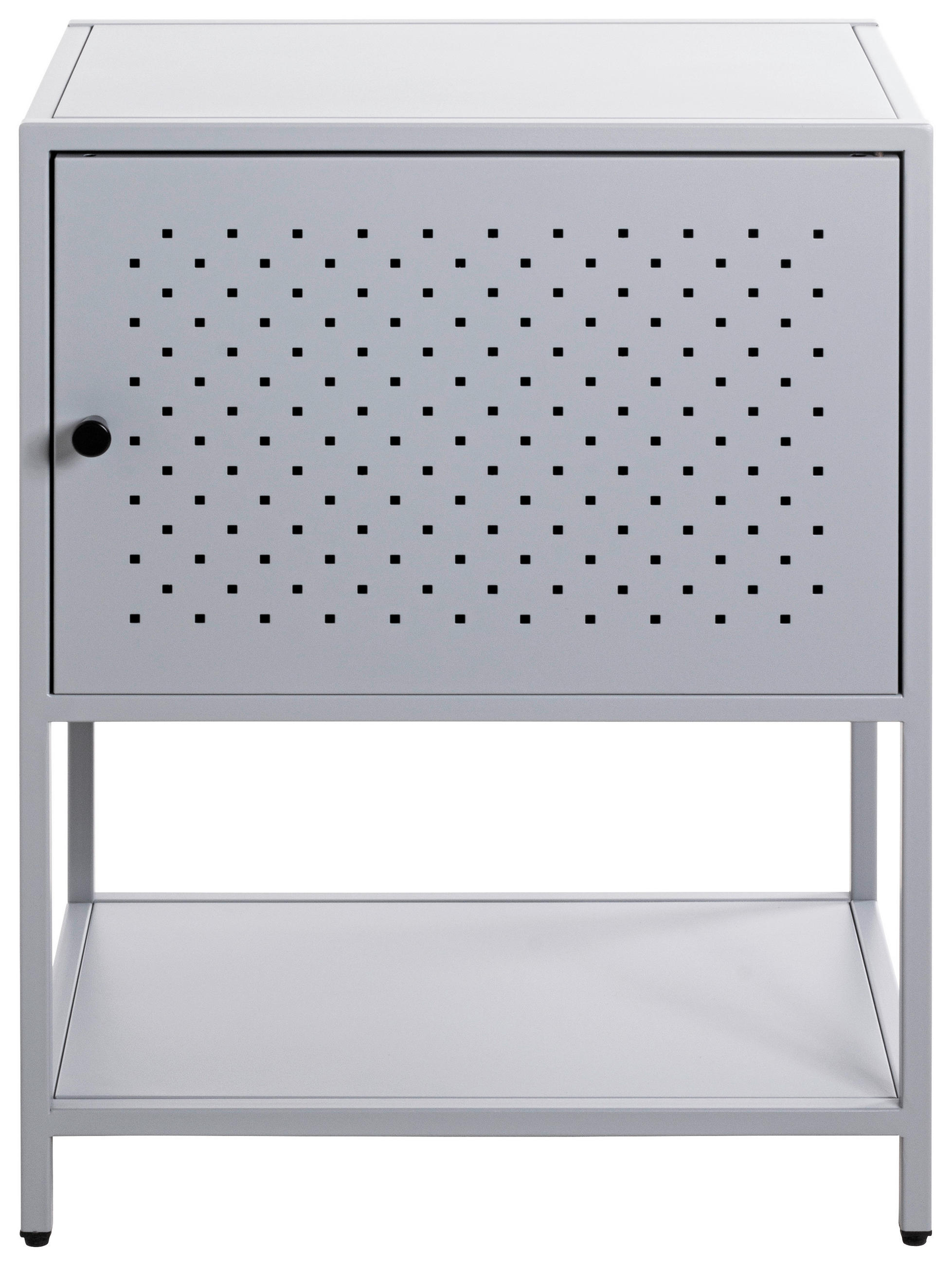 NACHTKÄSTCHEN 45/60/30 cm in Grau - Grau, Design, Metall (45/60/30cm)