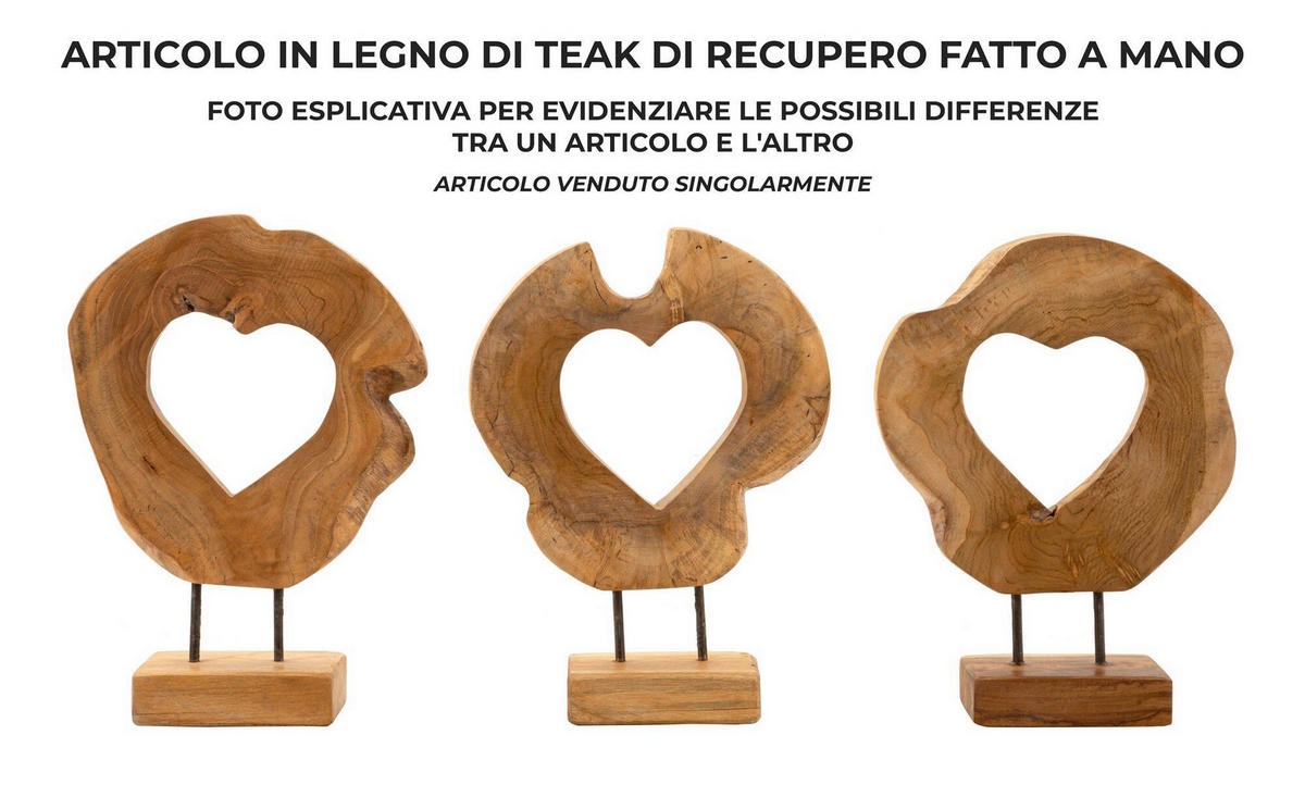 SKULPTUR - Braun, Basics, Holz (28/38/10cm)