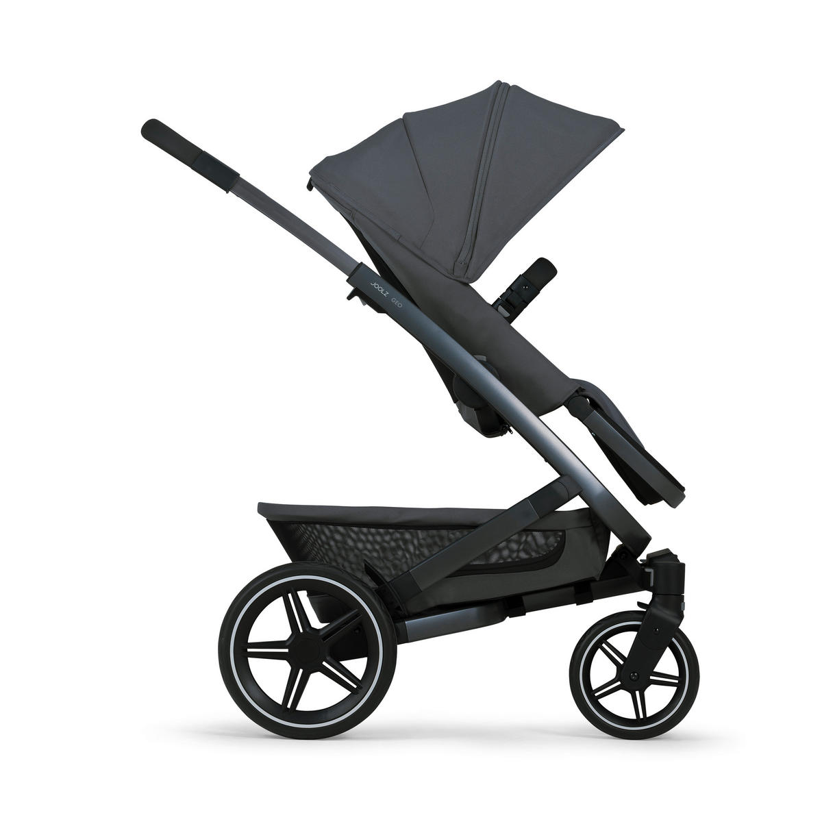 KINDERWAGENSET 071250 GEO3 - Grau, Basics, Textil/Metall (60/92-113/77-105cm) - Joolz