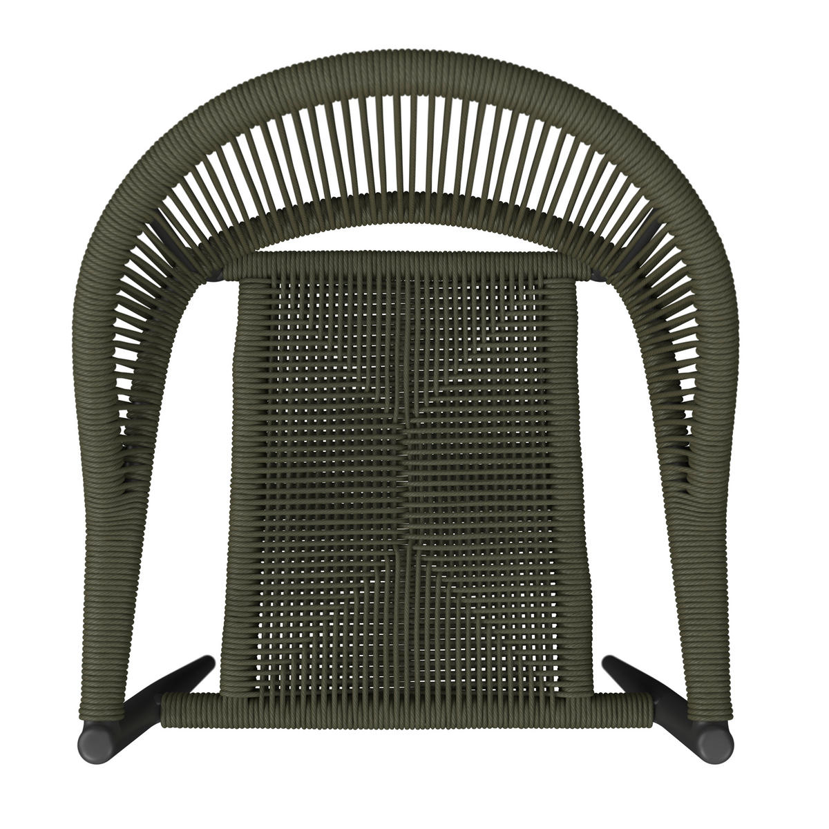 STAPELSESSEL Aluminium Anthrazit, Grün  - Anthrazit/Grün, KONVENTIONELL, Kunststoff/Metall (55l) - Ambia Garden