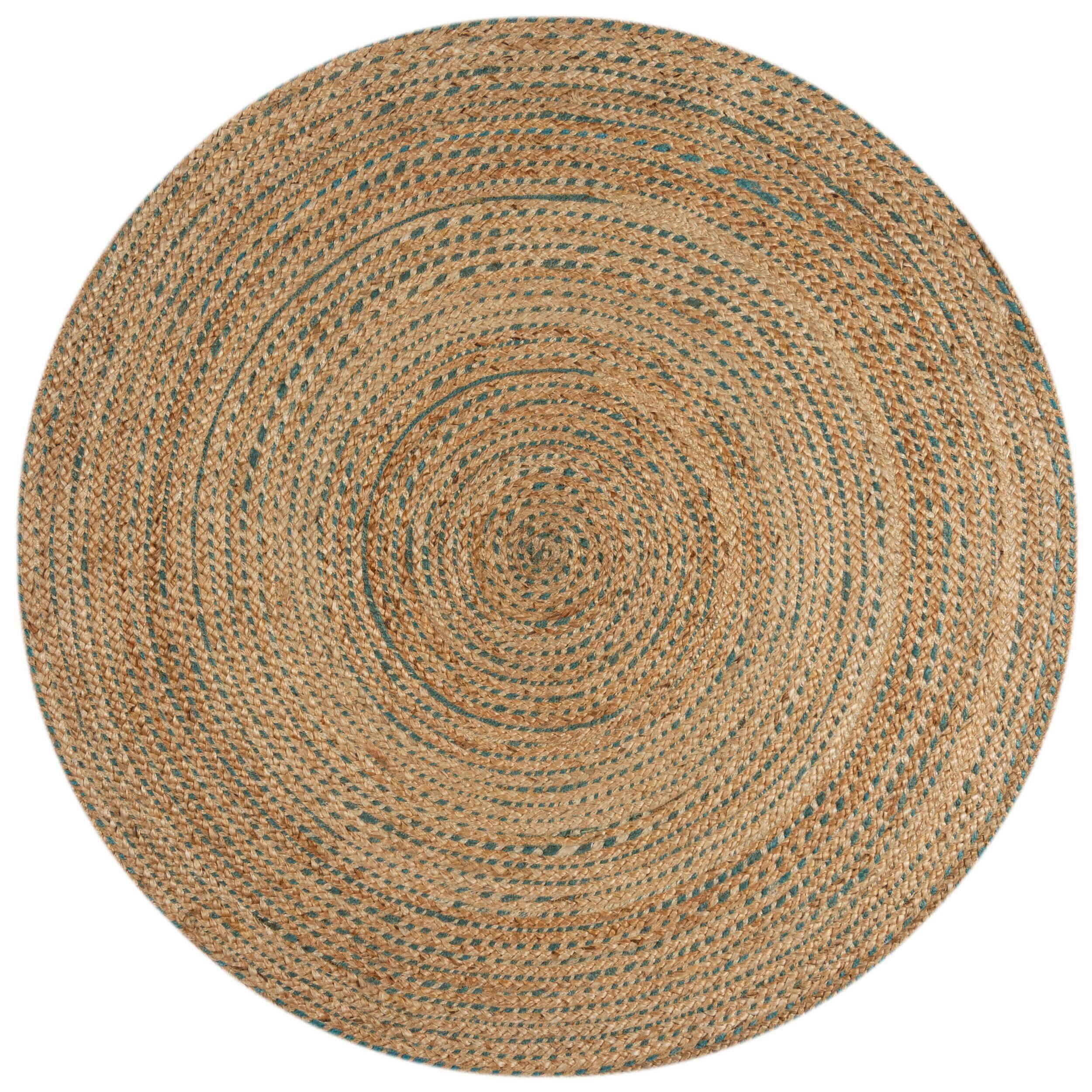 HANDWEBTEPPICH 180 cm Jute Circles Naturfarben  - Naturfarben, KONVENTIONELL, Textil (180cm) - Xora