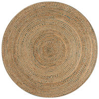 HANDWEBTEPPICH 180 cm Jute Circles Naturfarben  - Naturfarben, KONVENTIONELL, Textil (180cm) - Xora