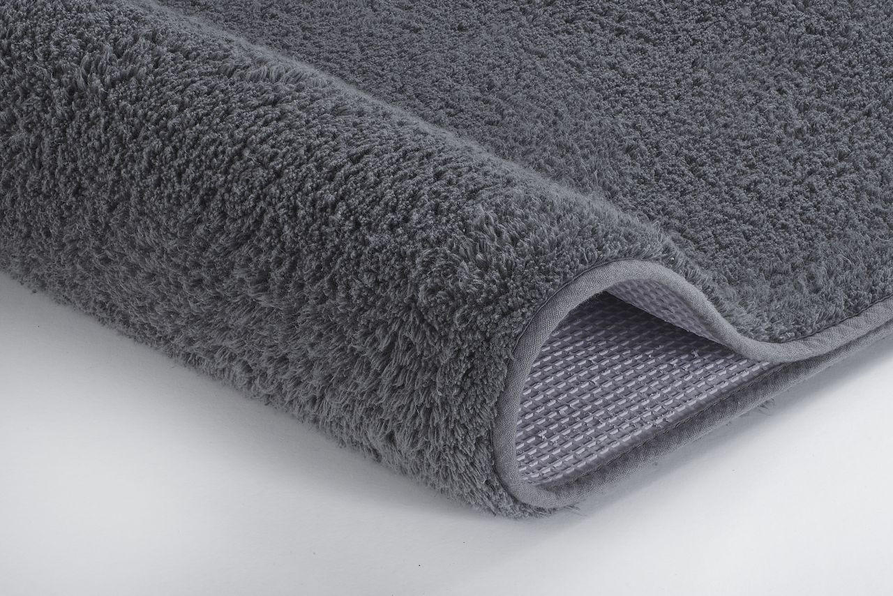 BADTEPPICH Schieferfarben  - Schieferfarben, Basics, Kunststoff/Textil (55/65cm) - Kleine Wolke