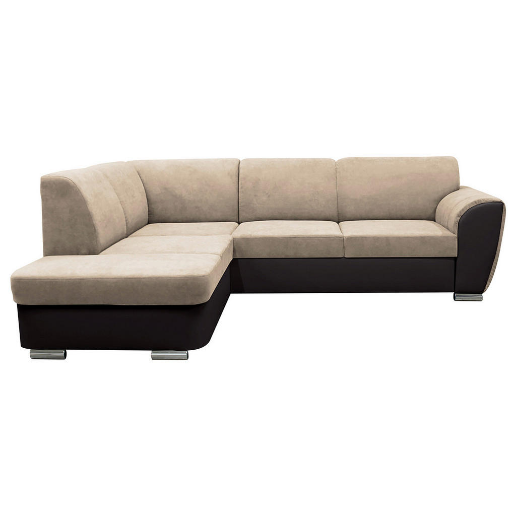 MID.YOU ROHOVÁ SEDAČKA, textil, tmavohnedá, béžová