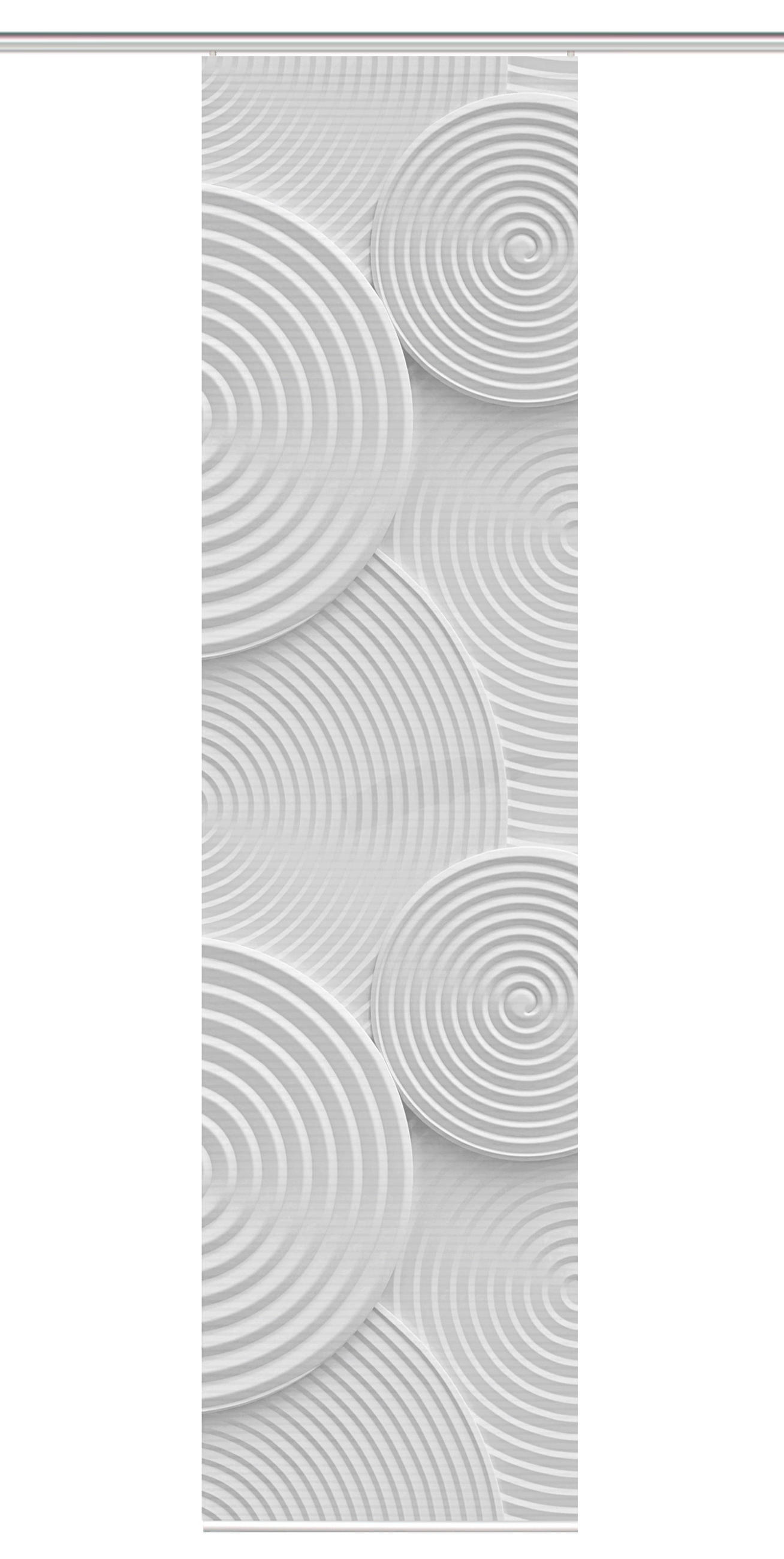 FLÄCHENVORHANG in Grau halbtransparent  - Grau, Design, Textil (60/245cm)