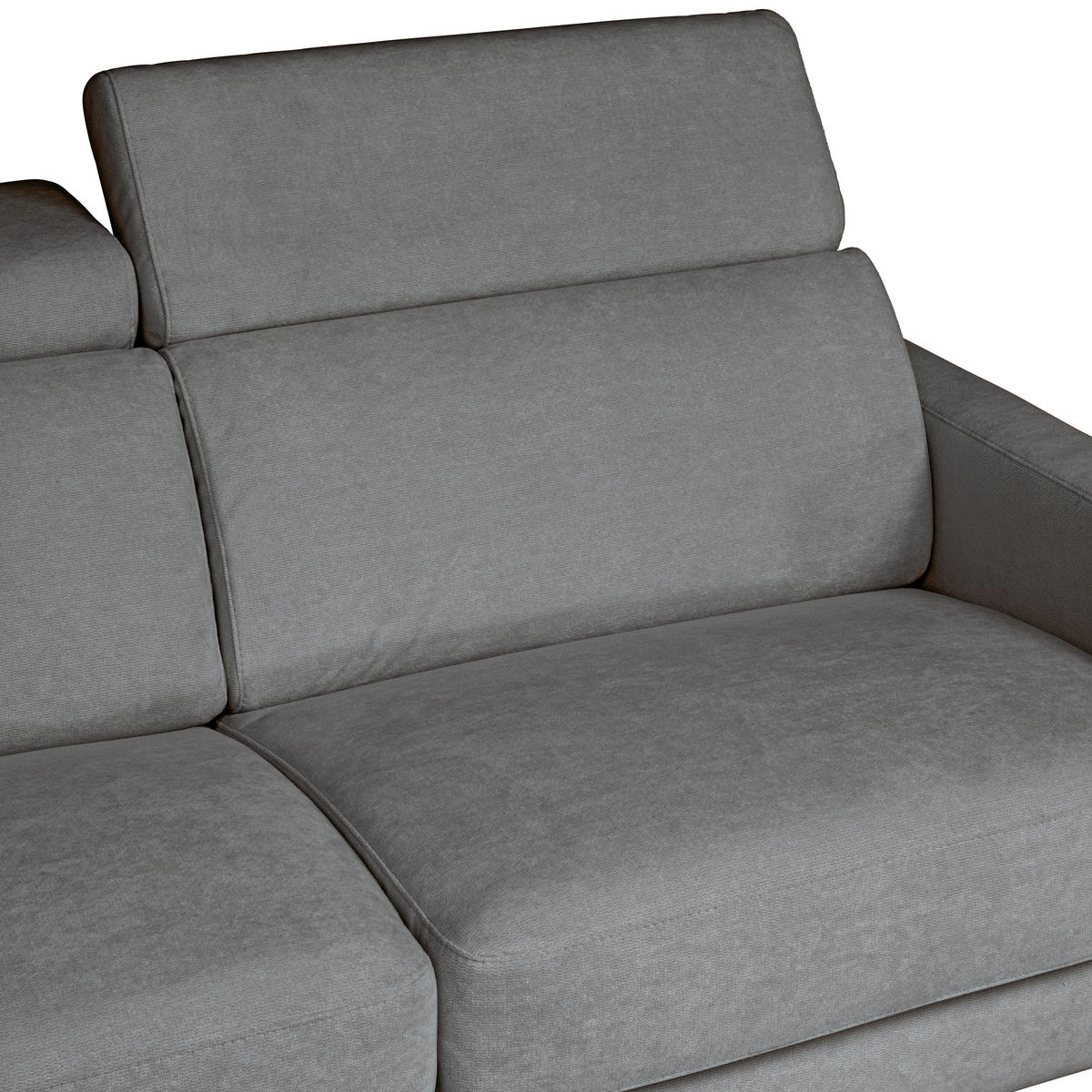 SCHLAFSOFA MIT TEMPUR MATRATZE Velours Grau  - Schwarz/Grau, Design, Textil/Metall (200/85-99/104cm) - Novel