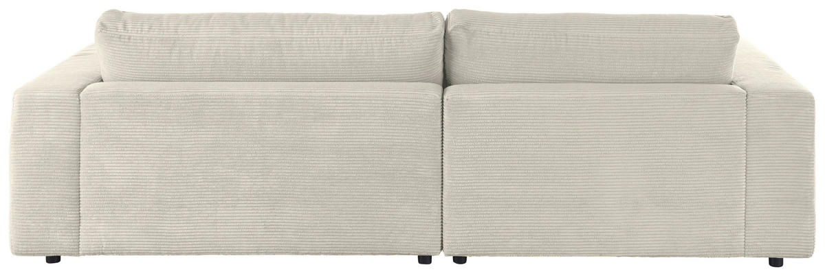 ECKSOFA in Cord Naturfarben  - Schwarz/Naturfarben, Design, Kunststoff/Textil (190/270cm) - Lomoco