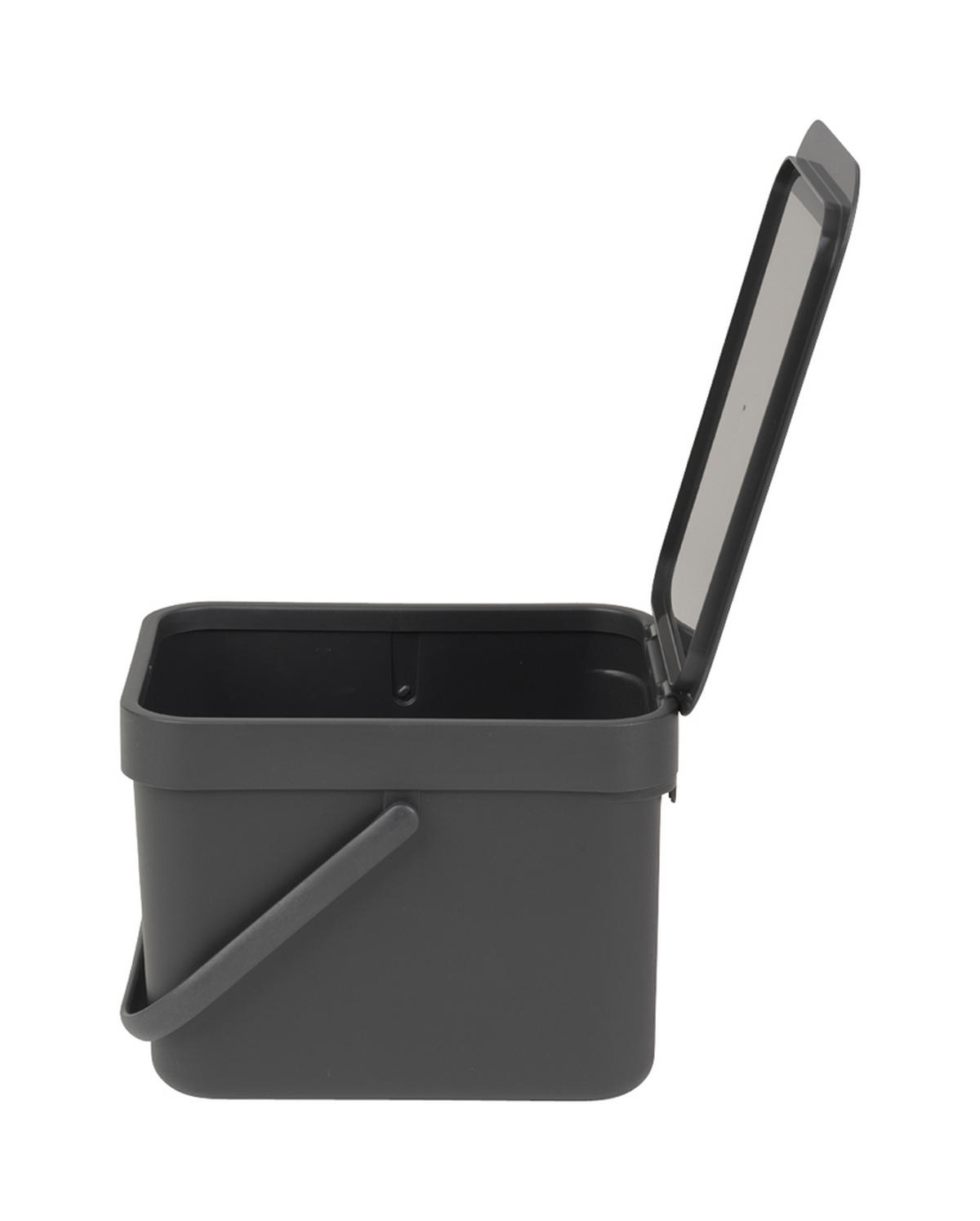 ABFALLEIMER 6 l  Kunststoff  - Grau, Basics, Kunststoff (20/24,9/18,1cm)