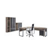 BÜRO erweiterbar, in verschiedenen Holz-Dekoren erhältlich, Schreibtisch seitenverkehrt montierbar, abschließbar Sonoma Eiche, Anthrazit Hochglanz - Anthrazit Hochglanz/Sonoma Eiche, MODERN, Holzwerkstoff - MID.YOU