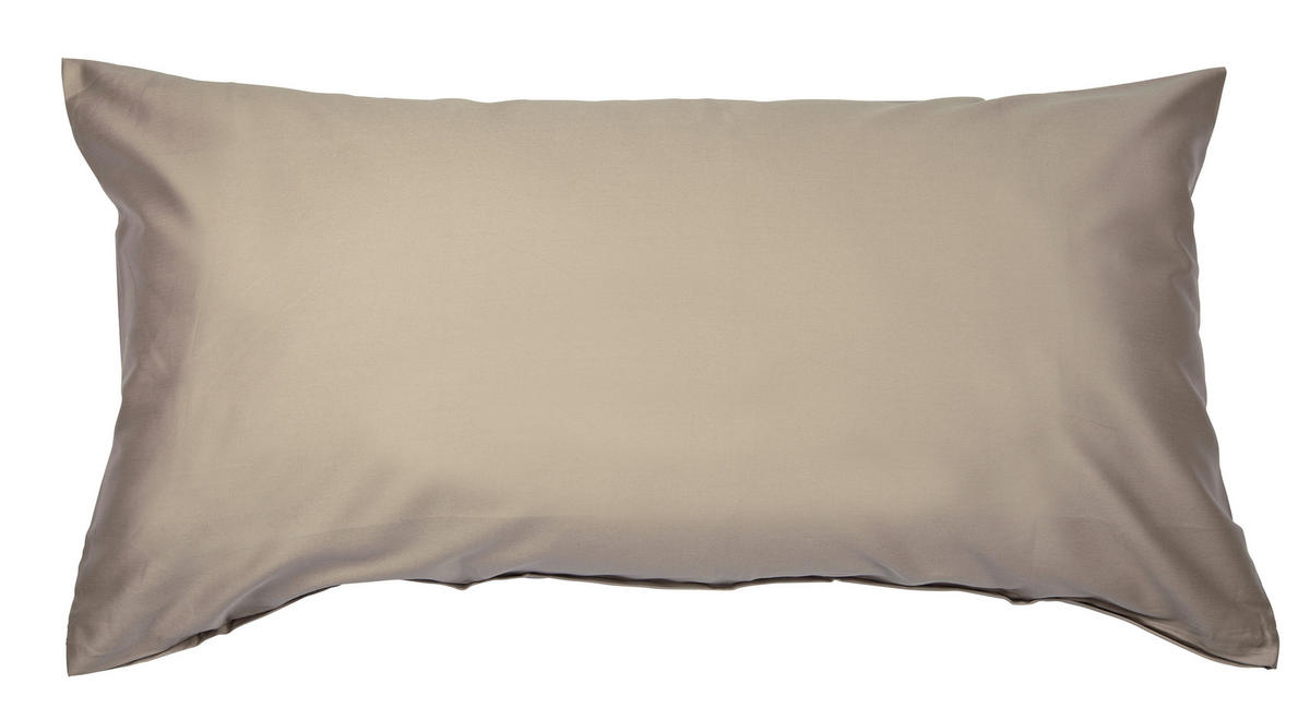 KOPFKISSENBEZUG Giacomo 40/80 cm  - Braun, Basics, Textil (40/80cm) - Janine