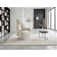 RELAXSESSEL Textil Silberfarben  - Silberfarben/Schwarz, Basics, Textil/Metall (75/110/85cm) - Sit & More