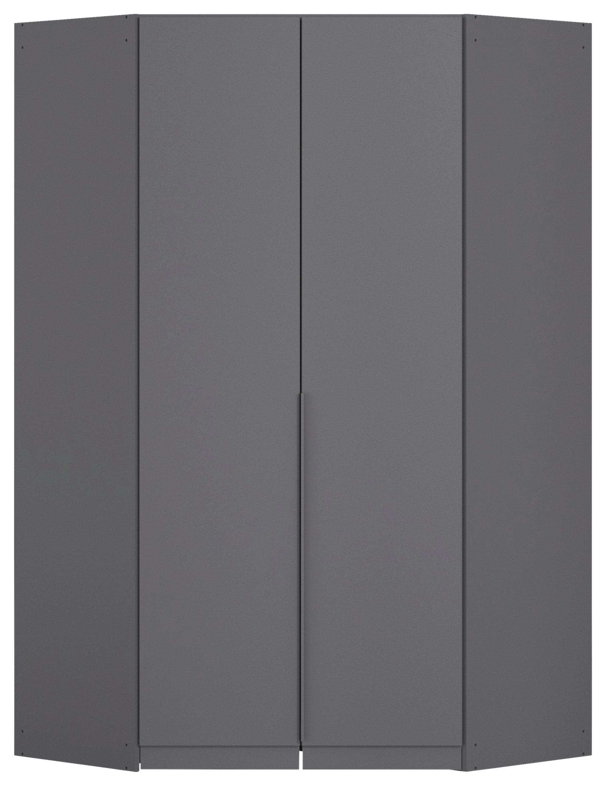 Rauch Möbel Eckkleiderschrank Rauch Alabama Grau 117x229x117 cm