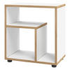 BEISTELLTISCH in Holzwerkstoff 50/55/30 cm  - Honigeiche/Weiss, Design, Holzwerkstoff/Kunststoff (50/55/30cm) - MID.YOU