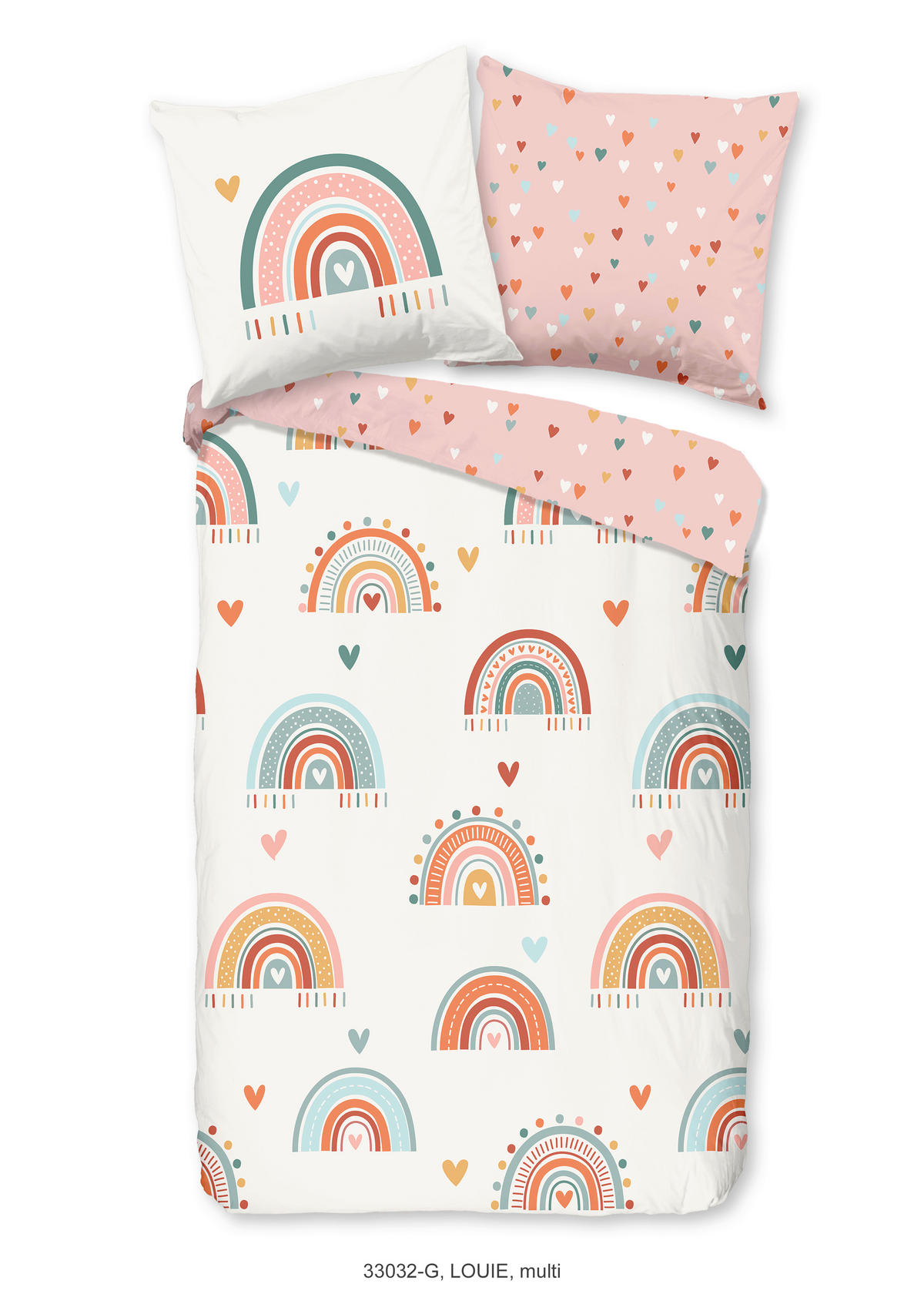 OTROŠKA POSTELJNINA LOIE 140/200 cm renforcé večbarvno  - večbarvno, Basics, tekstil (140/200cm) - Ben'n'jen