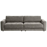 BIGSOFA in Cord Graubraun  - Graubraun/Schwarz, Modern, Textil (264/83/126cm) - Trendmanufaktur