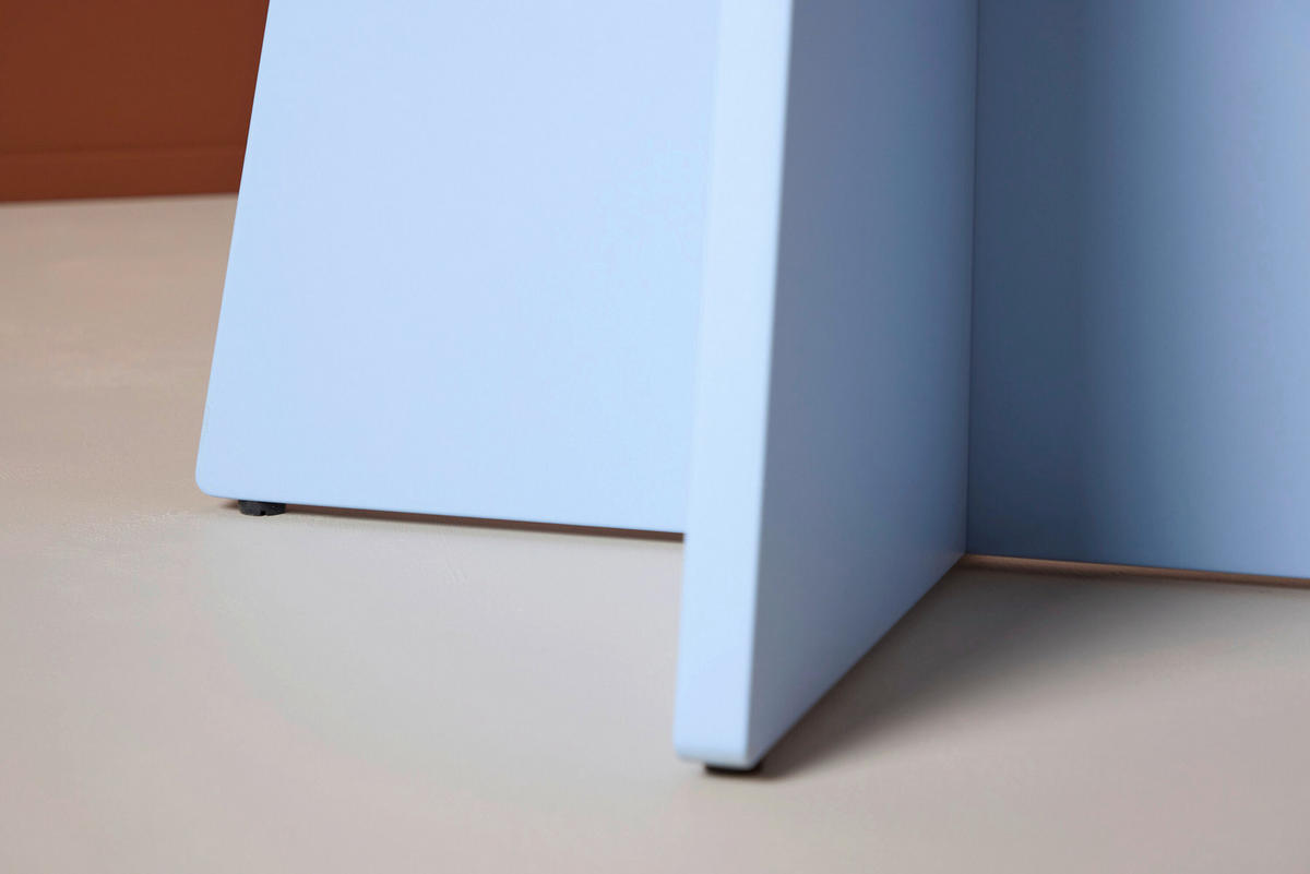 ESSTISCH in Holz  - Hellblau, MODERN, Holz (110/75cm) - Livetastic