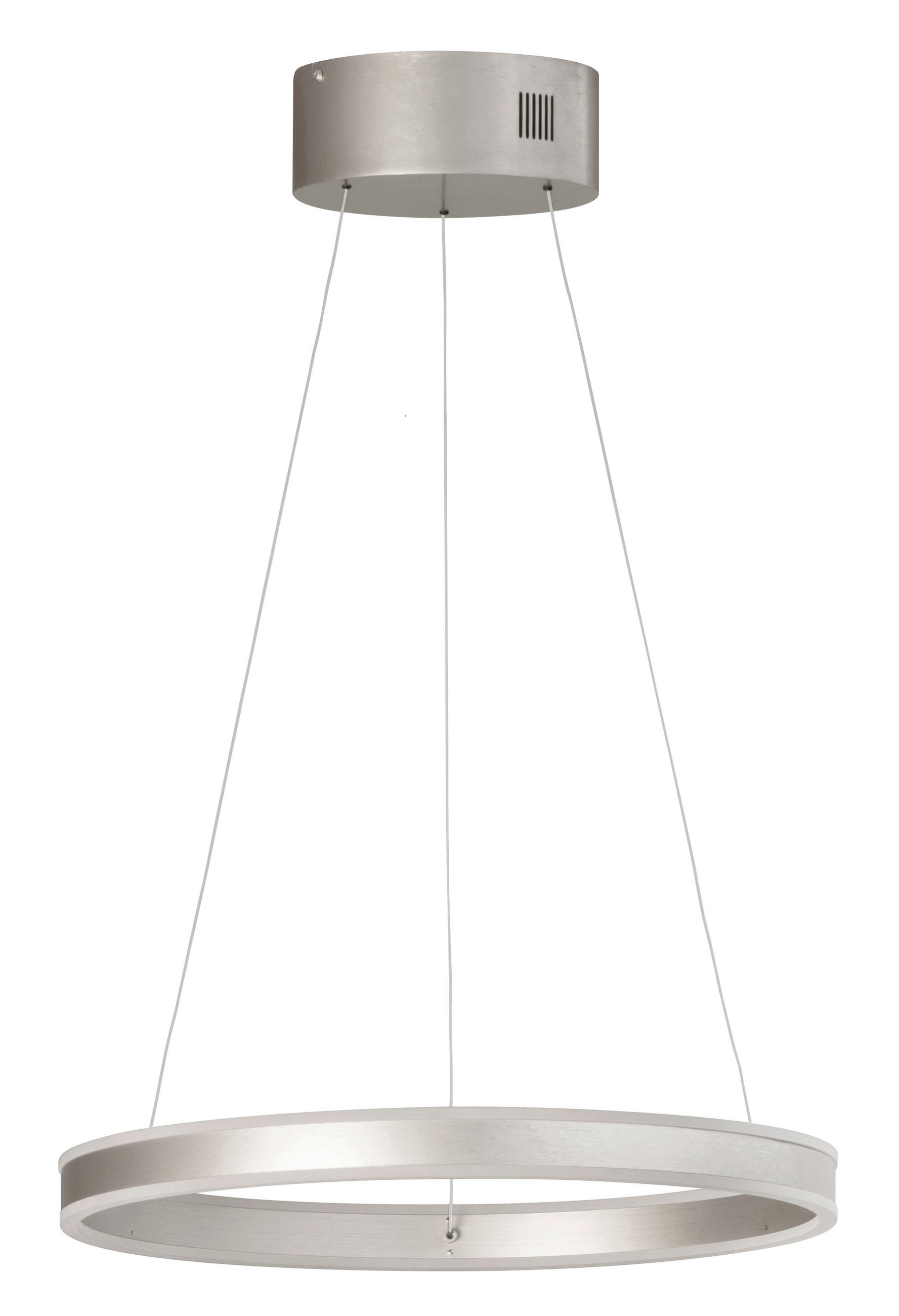 LED-HÄNGELEUCHTE Silvio 50/70-180 cm  - Nickelfarben, Design, Metall (50/70-180cm)
